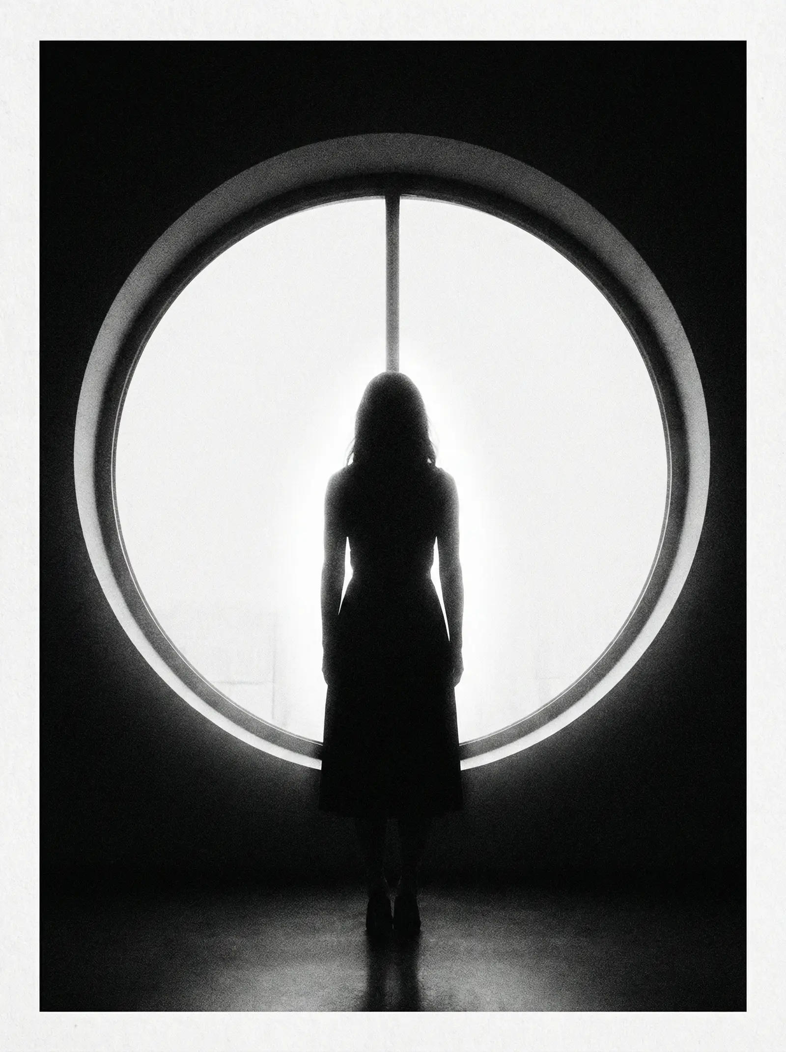 独立电影 海报：圆窗前的女性剪影